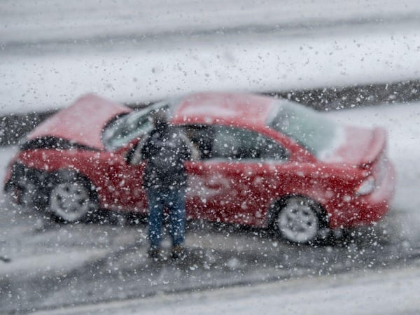 Rain and snow impact many car accidents
